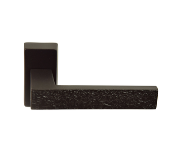 ONDA - Door handle on rose with lock by GIARA ART DESIGN-BRONZE - view 3